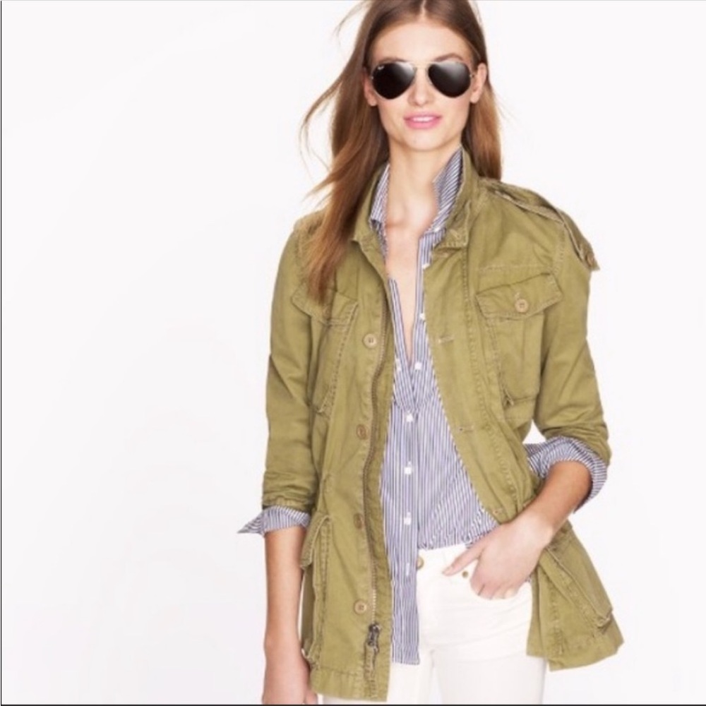 J. Crew Fatigue Military Boyfriend Hooded Jacket